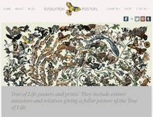 Tablet Screenshot of evolutionposters.com